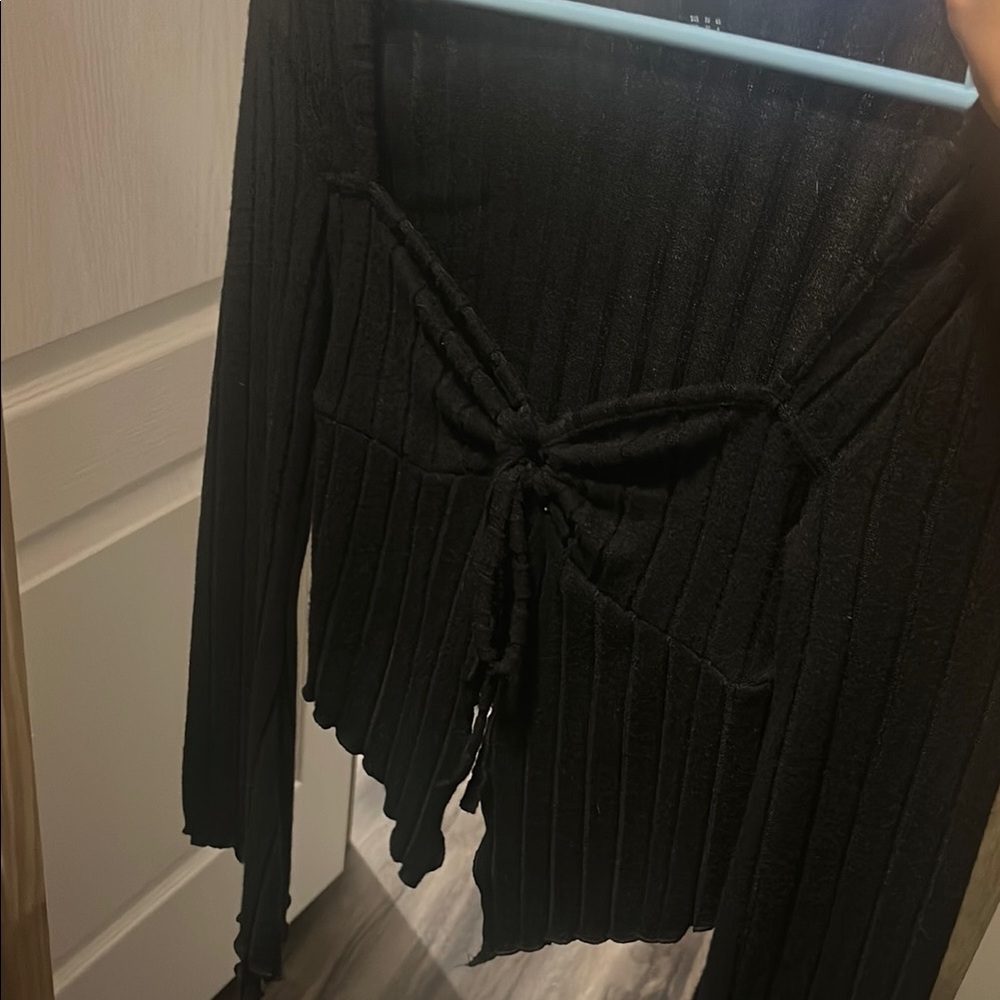 SHEIN Black Textured Top